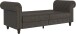 Schlafsofa >Firenze< in Grau, Mikrofaser - 236x83x87cm (BxHxT)