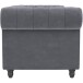 Schlafsofa >Firenze< in Grau, Samt - 236x83x87cm (BxHxT)