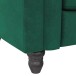 Schlafsofa >Firenze< in Grün, Samt - 236x83x87cm (BxHxT)