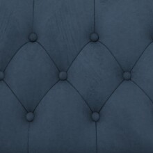 Schlafsofa >Firenze< in Blau, Samt - 236x83x87cm (BxHxT)