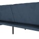 Schlafsofa >Firenze< in Blau, Samt - 236x83x87cm (BxHxT)