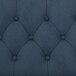 Schlafsofa >Firenze< in Blau, Samt - 236x83x87cm (BxHxT)
