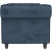 Schlafsofa >Firenze< in Blau, Samt - 236x83x87cm (BxHxT)