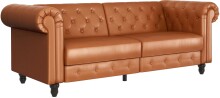 Schlafsofa >Firenze< in Braun, Polyurethan -...