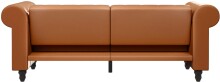 Schlafsofa >Firenze< in Braun, Polyurethan - 236x83x87cm (BxHxT)