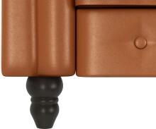 Schlafsofa >Firenze< in Braun, Polyurethan - 236x83x87cm (BxHxT)