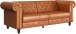 Schlafsofa >Firenze< in Braun, Polyurethan - 236x83x87cm (BxHxT)