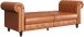 Schlafsofa >Firenze< in Braun, Polyurethan - 236x83x87cm (BxHxT)
