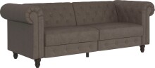 Schlafsofa >Firenze< in Braun Mikrofaser -...
