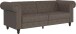Schlafsofa >Firenze< in Braun Mikrofaser - 236x83x87 (BxHxT)