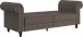 Schlafsofa >Firenze< in Braun Mikrofaser - 236x83x87 (BxHxT)