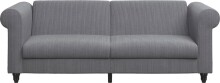 Schlafsofa >Firenze II< in Grau, Cord - 236x83x87cm (BxHxT)