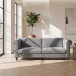 Schlafsofa >Firenze II< in Grau, Cord - 236x83x87cm (BxHxT)