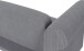 Schlafsofa >Firenze II< in Grau, Cord - 236x83x87cm (BxHxT)