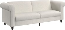 Schlafsofa >Firenze II< in creme-weiß, Cord -...