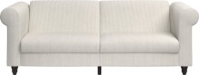 Schlafsofa >Firenze II< in creme-weiß, Cord - 236x83x87cm (BxHxT)