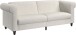 Schlafsofa >Firenze II< in creme-weiß, Cord - 236x83x87cm (BxHxT)