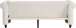 Schlafsofa >Firenze II< in creme-weiß, Cord - 236x83x87cm (BxHxT)
