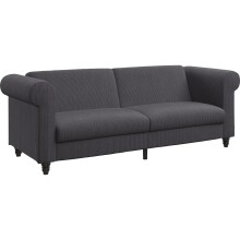 Schlafsofa >Firenze II< in Anthrazit, Cord -...