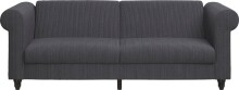 Schlafsofa >Firenze II< in Anthrazit, Cord - 236x83x87cm (BxHxT)