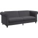 Schlafsofa >Firenze II< in Anthrazit, Cord - 236x83x87cm (BxHxT)