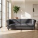 Schlafsofa >Firenze II< in Anthrazit, Cord - 236x83x87cm (BxHxT)
