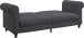 Schlafsofa >Firenze II< in Anthrazit, Cord - 236x83x87cm (BxHxT)