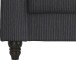 Schlafsofa >Firenze II< in Anthrazit, Cord - 236x83x87cm (BxHxT)
