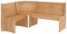 Eckbankgruppe >Strasbourg< in Natur, Kiefer - 160x87x120cm (BxHxT)