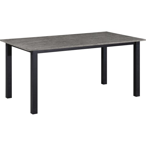 Esstisch >Duisburg< in Beton Dekor grau, MDF - 160x76x90cm (BxHxT)