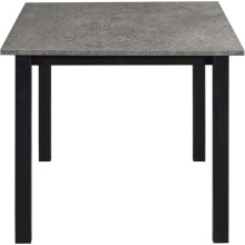Esstisch >Duisburg< in Beton Dekor grau, MDF - 160x76x90cm (BxHxT)