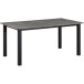 Esstisch >Duisburg< in Beton Dekor grau, MDF - 160x76x90cm (BxHxT)