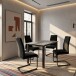 Esstisch >Duisburg< in Beton Dekor grau, MDF - 160x76x90cm (BxHxT)