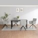 Esstisch >Duisburg< in Beton Dekor grau, MDF - 160x76x90cm (BxHxT)