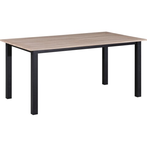Esstisch >Duisburg< in Eiche Dekor braun, MDF - 160x76x90cm (BxHxT)
