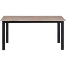Esstisch >Duisburg< in Eiche Dekor braun, MDF - 160x76x90cm (BxHxT)