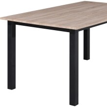 Esstisch >Duisburg< in Eiche Dekor braun, MDF - 160x76x90cm (BxHxT)