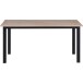Esstisch >Duisburg< in Eiche Dekor braun, MDF - 160x76x90cm (BxHxT)