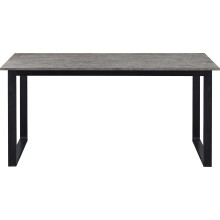 Esstisch >Luxembourg< in Beton Dekor grau, MDF - 160x76x90cm (BxHxT)