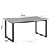 Esstisch >Luxembourg< in Eiche Dekor braun, MDF - 160x76x90cm (BxHxT)