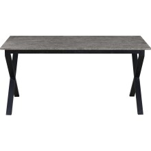 Esstisch >Istanbul< in Beton Dekor grau, MDF - 160x76x90cm (BxHxT)