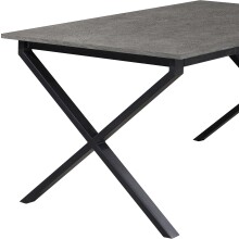 Esstisch >Istanbul< in Beton Dekor grau, MDF - 160x76x90cm (BxHxT)