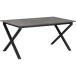 Esstisch >Istanbul< in Beton Dekor grau, MDF - 160x76x90cm (BxHxT)