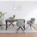 Esstisch >Istanbul< in Beton Dekor grau, MDF - 160x76x90cm (BxHxT)