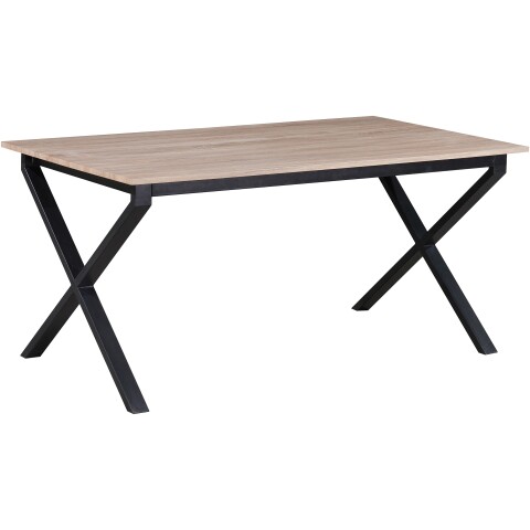Esstisch >Istanbul< in Eiche Dekor braun, MDF - 160x76x90cm (BxHxT)