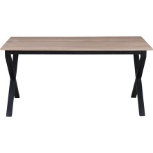 Esstisch >Istanbul< in Eiche Dekor braun, MDF - 160x76x90cm (BxHxT)