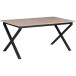 Esstisch >Istanbul< in Eiche Dekor braun, MDF - 160x76x90cm (BxHxT)