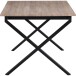 Esstisch >Istanbul< in Eiche Dekor braun, MDF - 160x76x90cm (BxHxT)