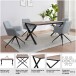 Esstisch >Istanbul< in Eiche Dekor braun, MDF - 160x76x90cm (BxHxT)