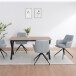 Esstisch >Istanbul< in Eiche Dekor braun, MDF - 160x76x90cm (BxHxT)